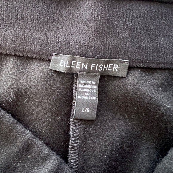 EILEEN FISHER 100% Soft Wool Lantern Pants with Side Zip in Black - L - Picture 5 of 10